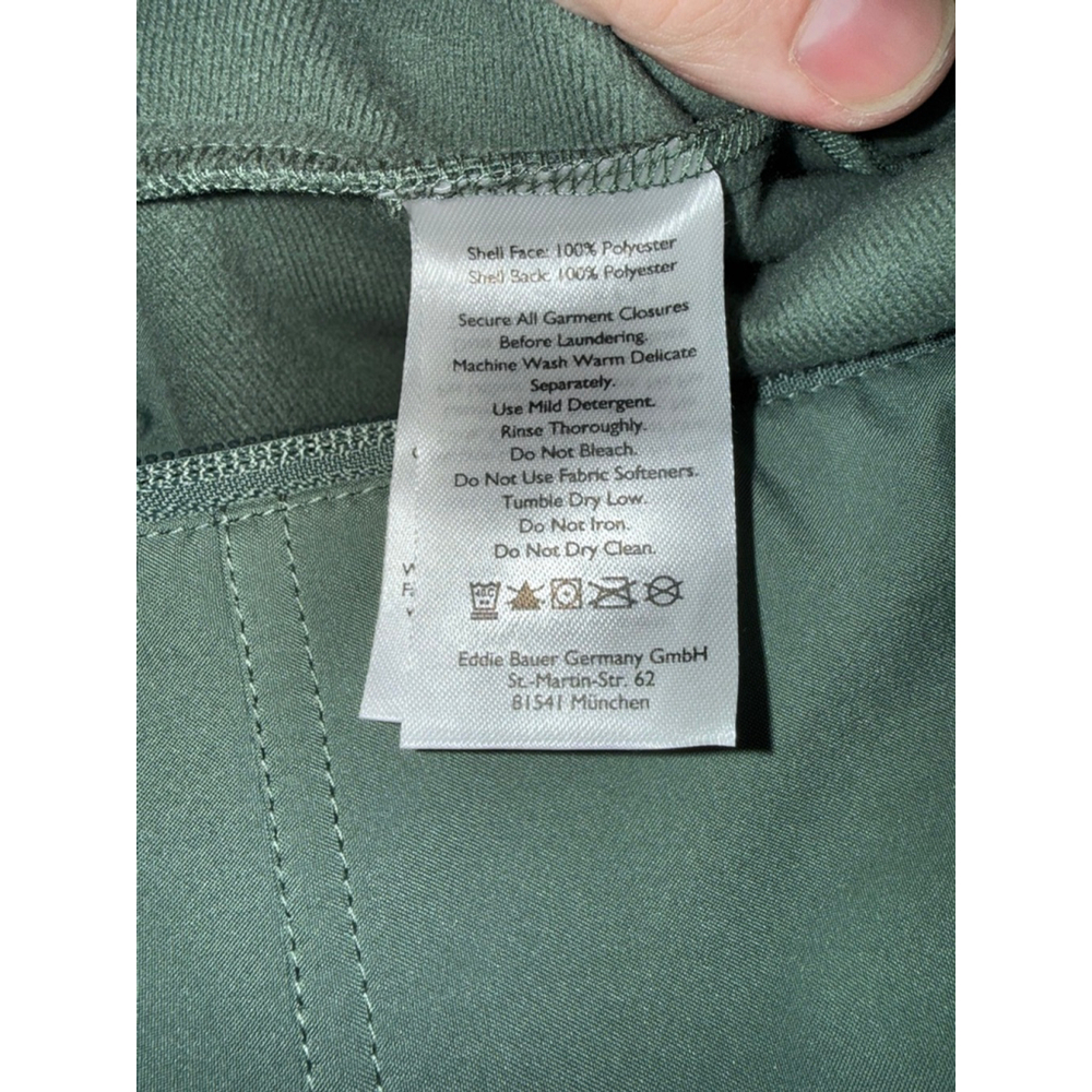 Men's Eddie Bauer Point Vista Windproof Green Performance Jacket size Large Tall - Picture 9 of 12